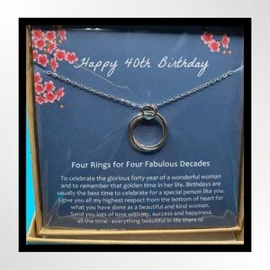 ‼️‼️-Clearance- Women’s Happy 40th Birthday Necklace